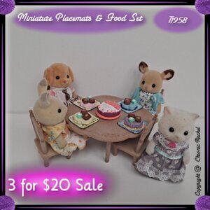 9-Piece Glued-Together Floral Placemats